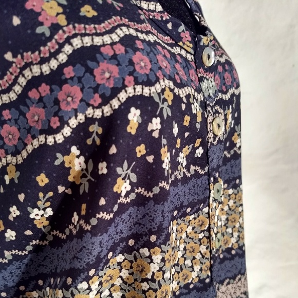 Bejewel floral striped racerback tank size S - Picture 5 of 7